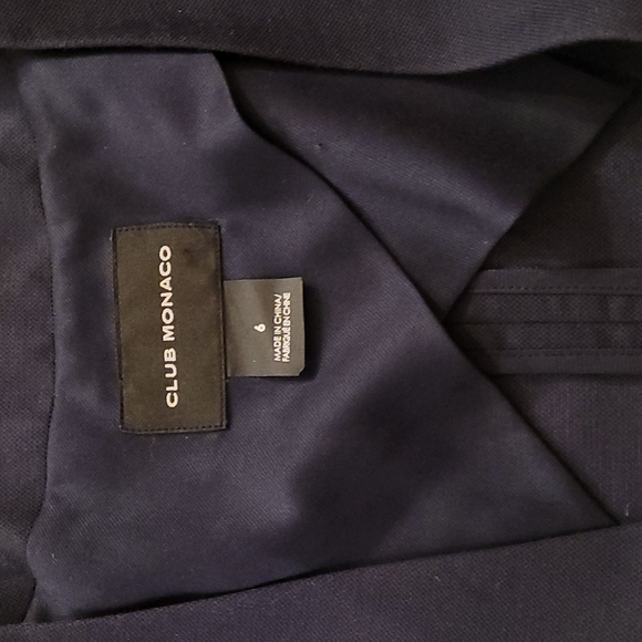 Club Monaco blazer, size 6, blue - Picture 3 of 4